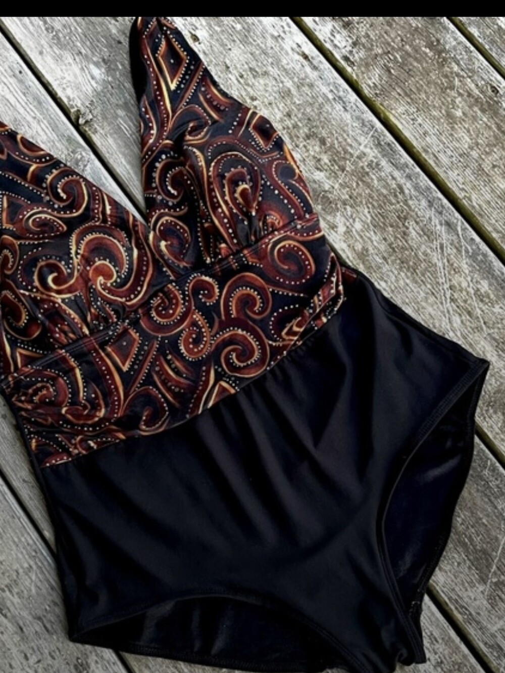 Inches Away One Piece Metallic Swimsuit Sz 22W